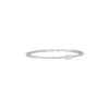 18k White Gold 1.15ctw Oval Cut Diamond Pave Bangle Bracelet