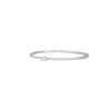 18k White Gold 1.15ctw Oval Cut Diamond Pave Bangle Bracelet