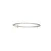 18k White Gold 1.02ctw Radiant Cut Diamond Pave Bangle Bracelet