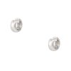 18k White Gold 2ctw Pave Diamond Mini Huggie Hoop Earrings