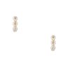 18k Yellow Gold 1.04ct Round Brilliant Diamond Open Link Hoop Earrings