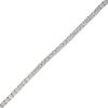 14k White Gold 21.51ctw Round Brilliant Diamond Illusion Set Tennis Necklace