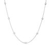 18k White Gold 0.36ctw Round Brilliant Diamonds By The Yard Necklace