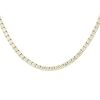 14k Yellow Gold 12.33ctw Round Brilliant Diamond Tennis Necklace
