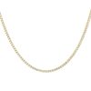 14k Yellow Gold 7.02ctw Round Brilliant Diamond Tennis Necklace