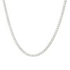 14k White Gold 7.88ctw Round Brilliant Cut Diamond Tennis Necklace
