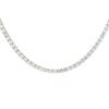 14k White Gold 11.66ctw Round Brilliant Cut Diamond Tennis Necklace
