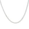 14k White Gold 11.66ctw Round Brilliant Cut Diamond Tennis Necklace