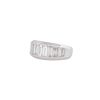 18k White Gold 1.75ctw Baguette Cut Diamond Tapered Band