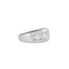 18k White Gold 1.75ctw Baguette Cut Diamond Tapered Band