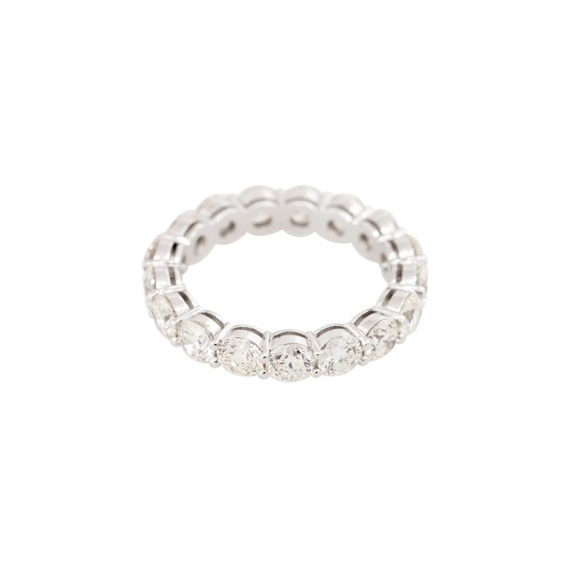 18k White Gold 3.75ctw Round Brilliant cut Diamond Eternity Ring