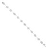 18k White Gold 11.60ctw Multi-Shape Diamond Bezel-Set Bracelet