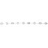 18k White Gold 11.60ctw Multi-Shape Diamond Bezel-Set Bracelet