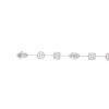 18k White Gold 11.60ctw Multi-Shape Diamond Bezel-Set Bracelet