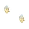 David Yurman 18k Yellow Gold 0.45ctw Pave Diamond & Chalcedony Shrimp Earrings