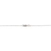 14k White Gold 1.32ctw Natural Baguette Cut Diamond Sprinkle Oval Shape Necklace