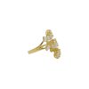 18k Yellow Gold 2.29ctw Natural Multi-Shape Diamond 3-Row Wrap Around Ring