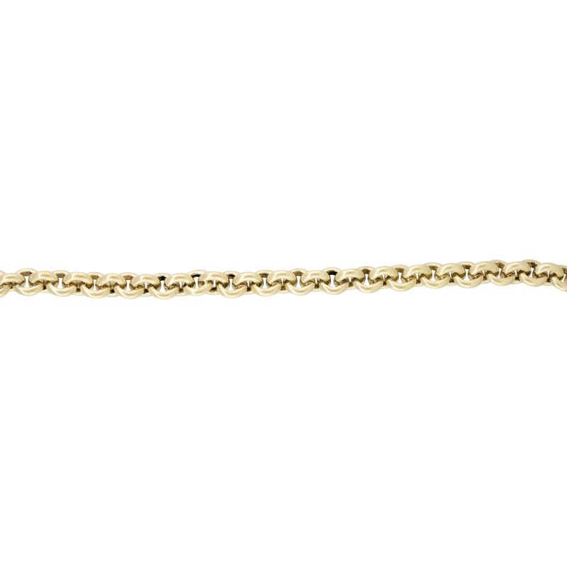 14k Yellow Gold 8mm Solid Round Link Chain 16" Necklace