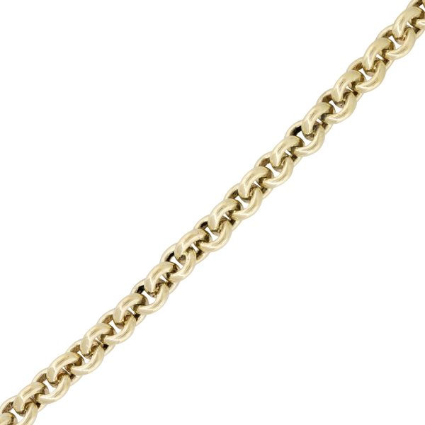 14k Yellow Gold 8mm Solid Round Link Chain 16" Necklace