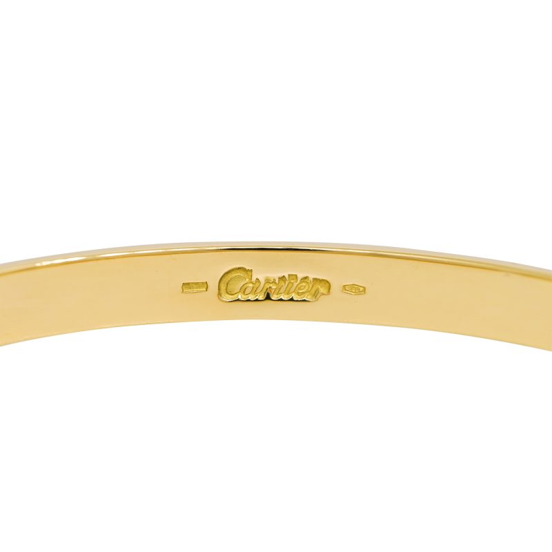 Cartier LOVE 18k Yellow Gold Size 21 Bangle Bracelet