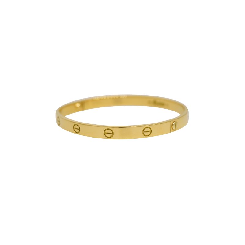 Cartier LOVE 18k Yellow Gold Size 21 Bangle Bracelet