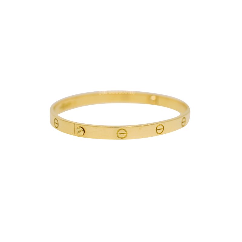 Cartier LOVE 18k Yellow Gold Size 21 Bangle Bracelet