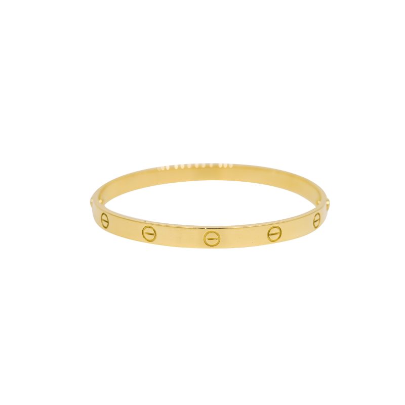 Cartier LOVE 18k Yellow Gold Size 21 Bangle Bracelet