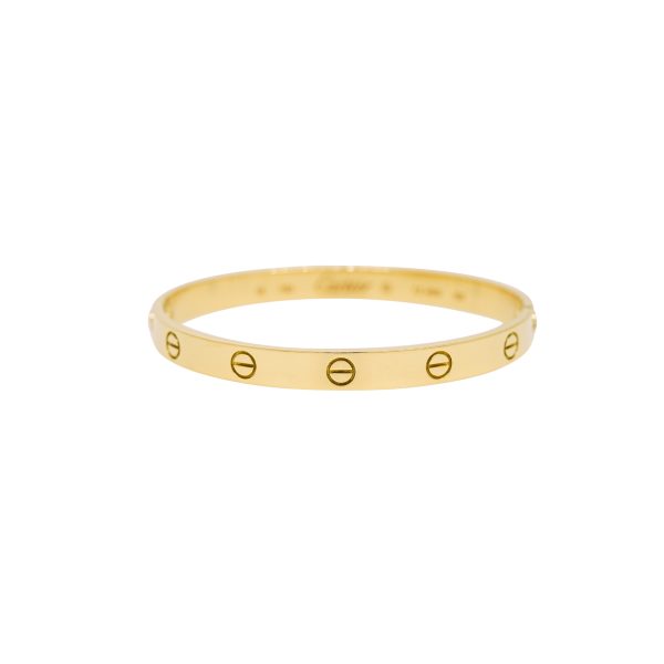 Cartier LOVE 18k Yellow Gold Size 18 Bangle Bracelet