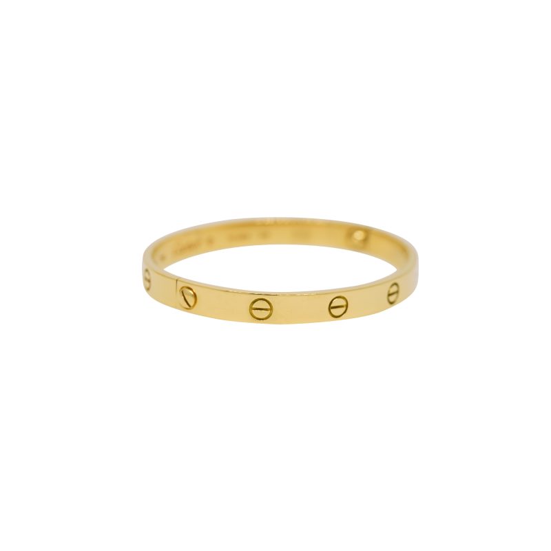 Cartier LOVE 18k Yellow Gold Size 18 Bangle Bracelet