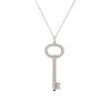 Tiffany & Co. Platinum Natural 0.58 Carat Diamond Key Necklace