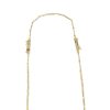 18k Two-Tone Gold Natural 1.95 Carat Diamond & Pearl Open Work Necklace