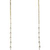 18k Two-Tone Gold Natural 1.95 Carat Diamond & Pearl Open Work Necklace