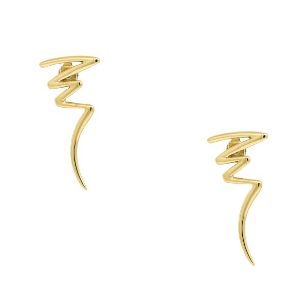 Tiffany & Co 18k Yellow Gold Paloma Picasso Scribble Earrings