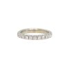 14k White Gold Natural 0.41 Carat Round Brilliant Cut Diamond Halfway Ring