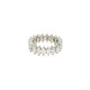 14k White Gold Natural 3.0 Carat Marquise Cut Diamond Eternity Band