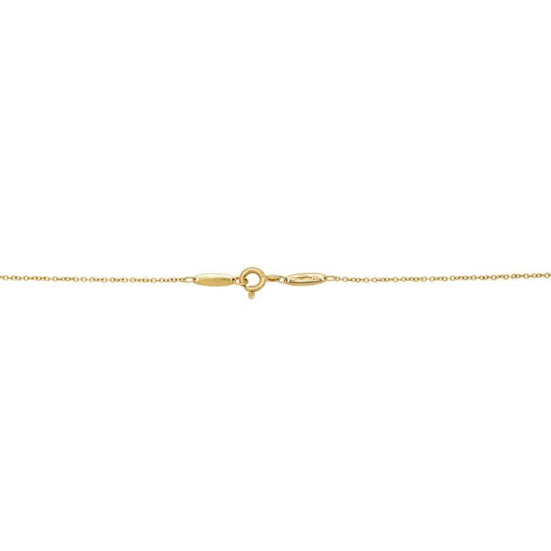 Tiffany & Co. 18k Yellow Gold Natural 0.17 Carat Diamond Floating Necklace