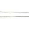 14k White Gold Natural 3.42 Carat Round Brilliant Diamond Bezel Set Half-Way Tennis Necklace
