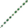 18k Two-Tone Gold Natural 46.10 Carat Emerald & 20.04 Carat Diamond Extra-long Necklace