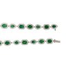 18k Two-Tone Gold Natural 46.10 Carat Emerald & 20.04 Carat Diamond Extra-long Necklace - Image 2