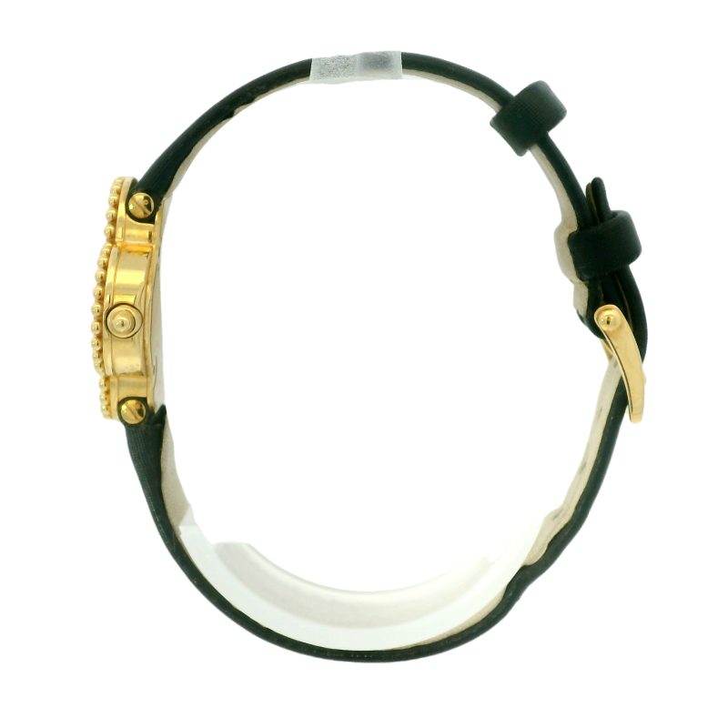 Van Cleef & Arpels Alhambra 18k Yellow Gold Onyx Dial Small Model Watch