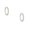 Roberto Coin 18k White Gold Natural 1.53 Carat Diamond Inside-Out Hoop Earrings