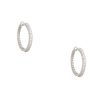 Roberto Coin 18k White Gold Natural 1.53 Carat Diamond Inside-Out Hoop Earrings