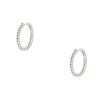 Roberto Coin 18k White Gold Natural 1.53 Carat Diamond Inside-Out Hoop Earrings