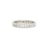 14k White Gold Natural 2.10 Carat Princess Cut Diamond Eternity Band
