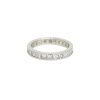 14k White Gold Natural 2.10 Carat Princess Cut Diamond Eternity Band
