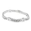 18k White Gold Natural 0.30 Carat Diamond 5-Station Woven Link Bracelet