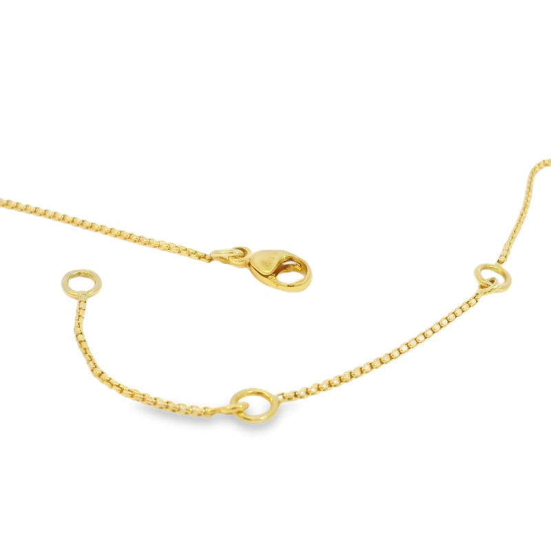 David Yurman 18k Yellow Gold Garnet Chatelaine & Pave Diamond Pendant Necklace