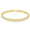 Roberto Coin 18k Yellow Gold Symphony Princess Diamond Hinged Bracelet