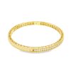 Roberto Coin 18k Yellow Gold Symphony Princess Diamond Hinged Bracelet