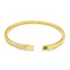 Roberto Coin 18k Yellow Gold Symphony Princess Diamond Hinged Bracelet